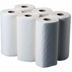 Rolls of Paper Towels --- Image by © Lawrence Manning/Corbis